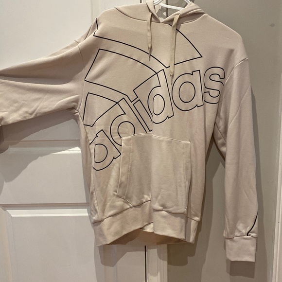 NWT Adidas beige small mens branded hoodie - Picture 1 of 2